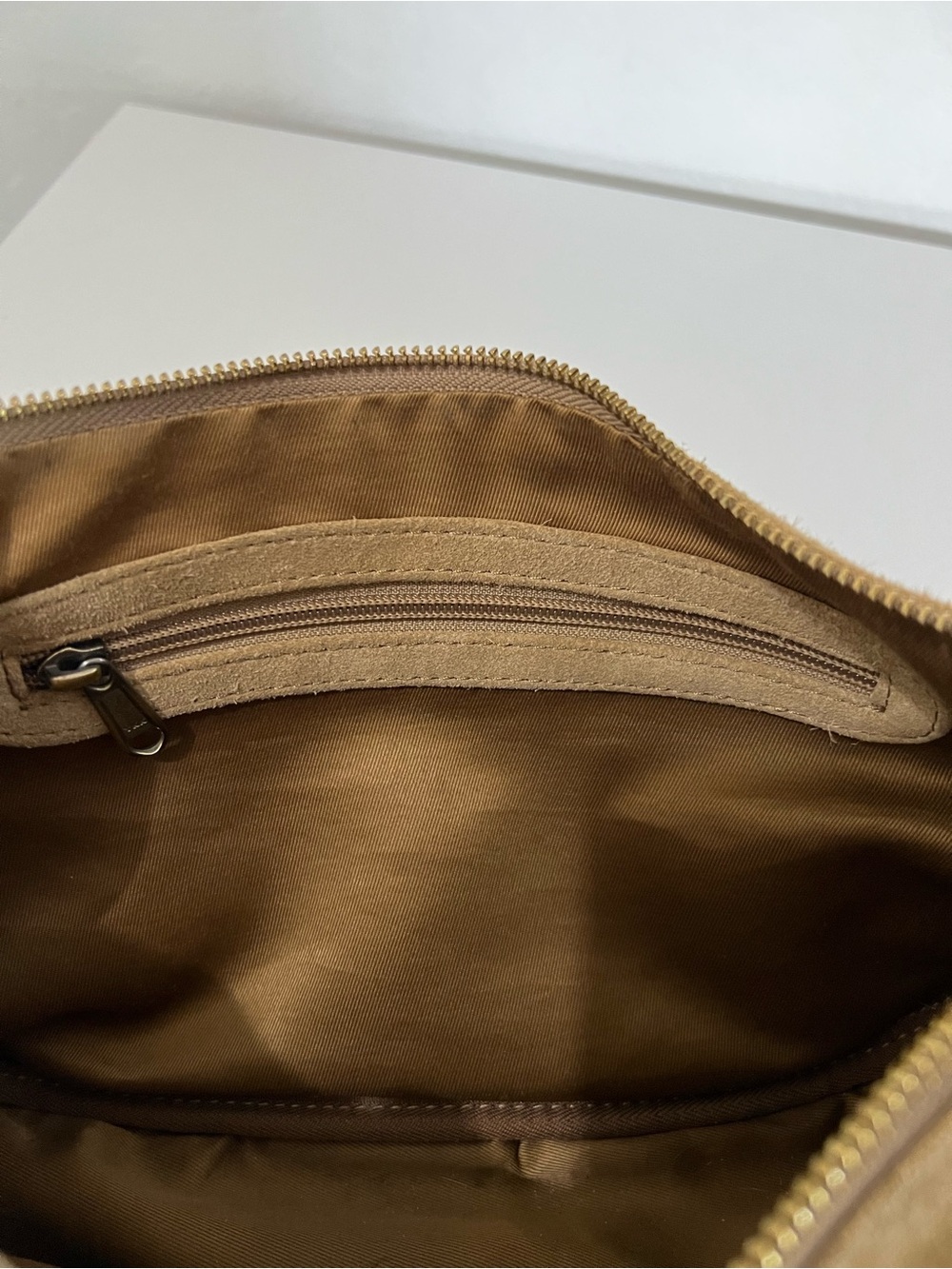 Suede Leather Moon bag Shoulder Bag - Picture 12 of 13